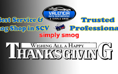 Valencia Auto Performance & Simply Smog  | Thanksgiving Wishes