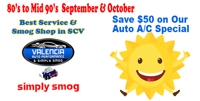 Through 10/31 | Valencia Auto Performance