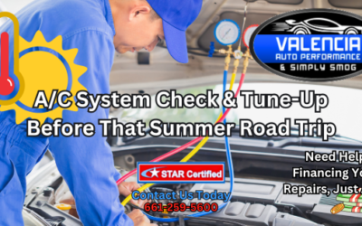 Summer Vehicle Travel Tune-up SCV – Valencia Auto Repair