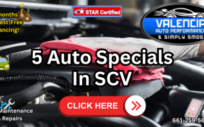 Auto Specials In SCV – Valencia Auto Performance & Simply Smog